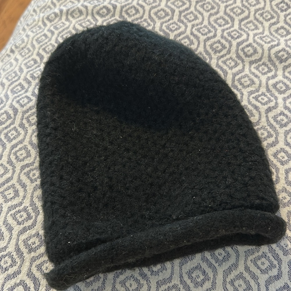 FREE PEOPLE Dreamland Knit Beanie Charcoal Black​ - Picture 3 of 5